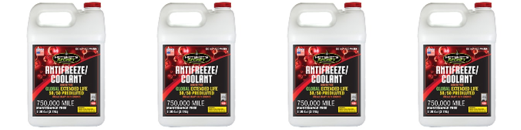 4x Hot Shot's Secret Red Engine Coolant | 50/50 Mixed | 750000 Miles Service Life