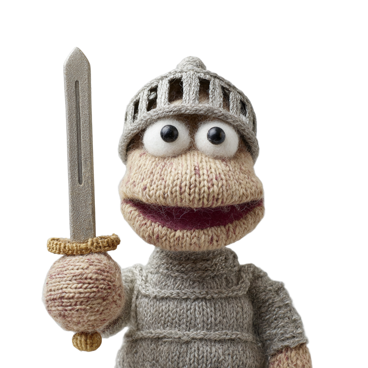 Knight Puppet Vinyl Car Decal Sticker – Waterproof & UV-Resistant 6.826666666666667"