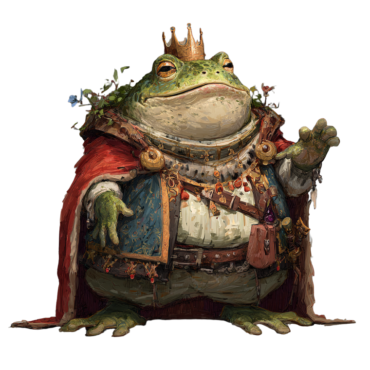 Fat Frog King V4 Vinyl Car Decal Sticker – Waterproof & UV-Resistant 3.4133333333333336"