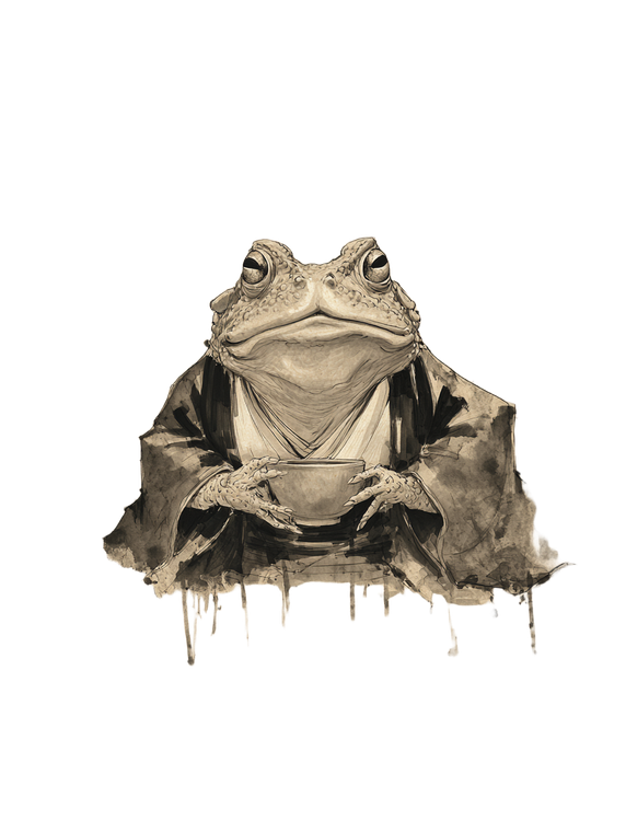 Geisha Toad V2 Vinyl Car Decal Sticker – Waterproof & UV-Resistant 8.213333333333333"