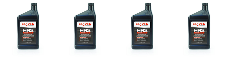 4x Maximum Protection Driven Racing Oil | HR3 Series SAE 15W-50 Synthetic Oil Quart Bottle - High Performance