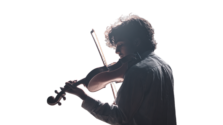 Violinist On Stage V2 Vinyl Car Decal Sticker – Waterproof & UV-Resistant 5.4