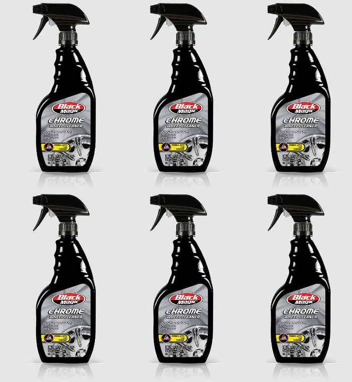 6x Ultimate Chrome Shine | Rain-X Wheel Cleaner 23oz | Dissolves Brake Dust & Road Grime