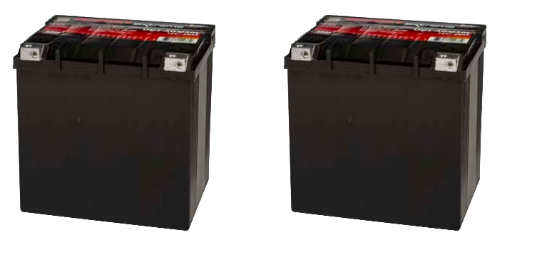 2x Odyssey Battery Battery ODS-AGM30L Powersports; OE Replacement; 12 Volt; 400 Cold Cranking Amps; M6 Receptacle Terminal; 6.6 Inch Length; 4.9 Inch Width; 6.9 Inch Height