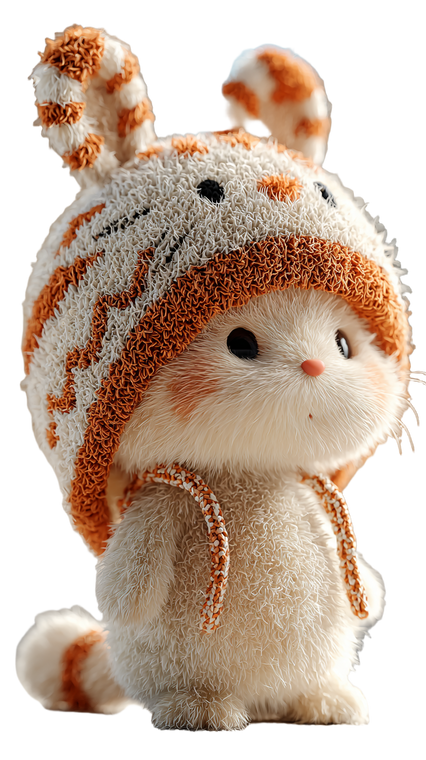 Fluffy Cat With Hat Vinyl Car Decal Sticker – Waterproof & UV-Resistant 4.8533333333333335"