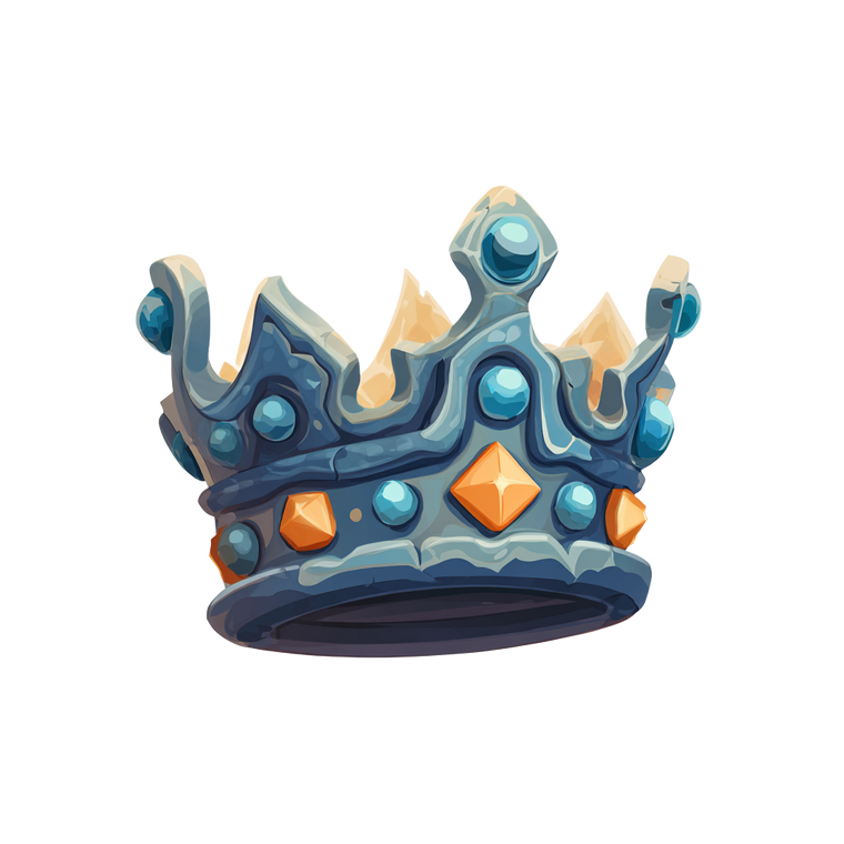 Fantasy Crown Icon Vinyl Car Decal Sticker – Waterproof & UV-Resistant 3.4133333333333336"
