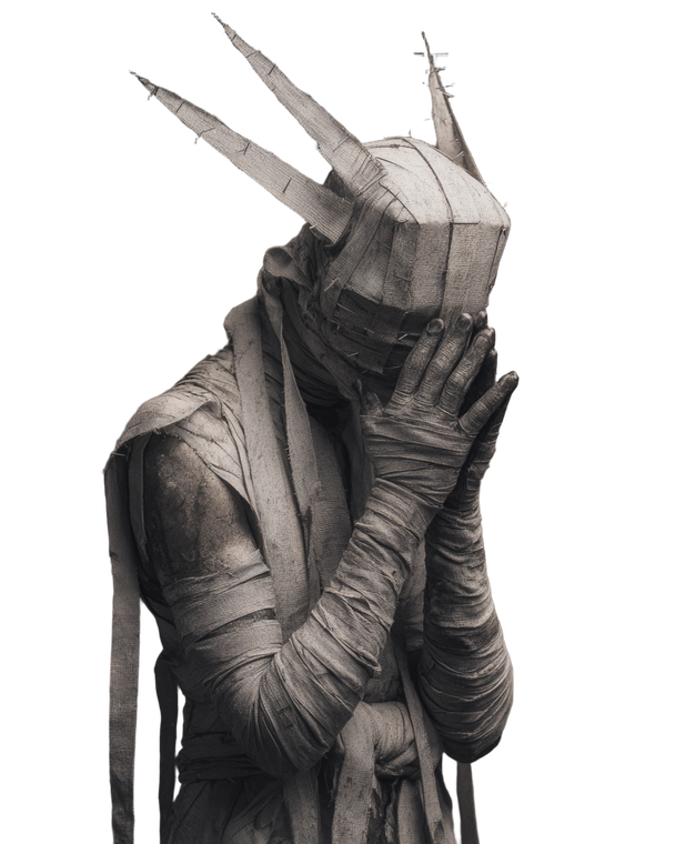 Grotesque Bandaged Guardian Vinyl Car Decal Sticker – Waterproof & UV-Resistant 4.0"