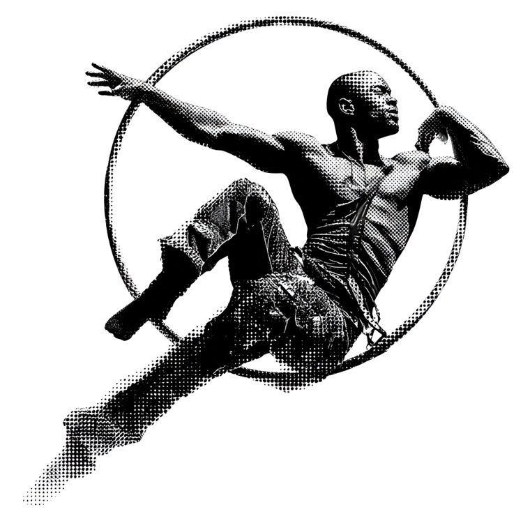 Circus Artist Logo Vinyl Car Decal Sticker – Waterproof & UV-Resistant 6.826666666666667"