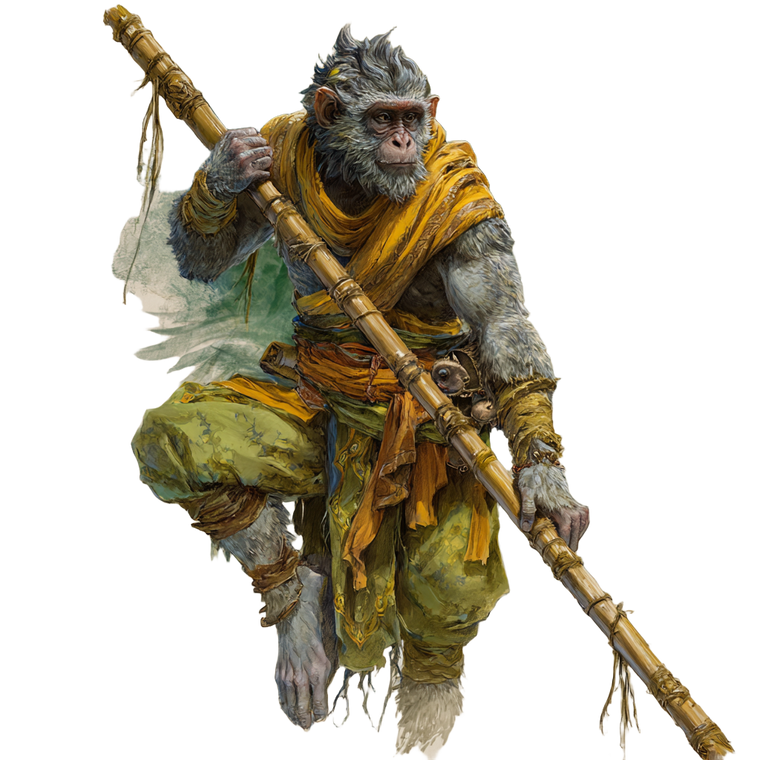 Heroic Ape Druid Vinyl Car Decal Sticker – Waterproof & UV-Resistant 6.826666666666667"