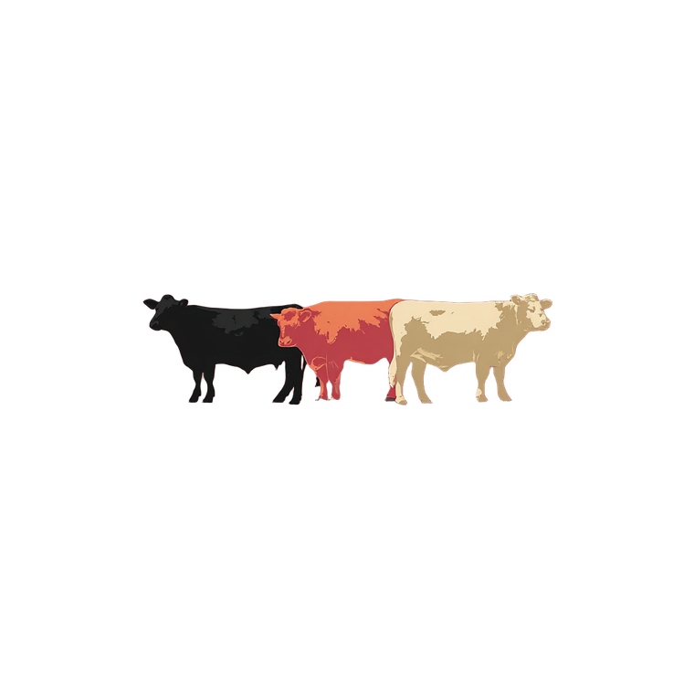 Minimal Beef Cattle Vinyl Car Decal Sticker – Waterproof & UV-Resistant 6.826666666666667"