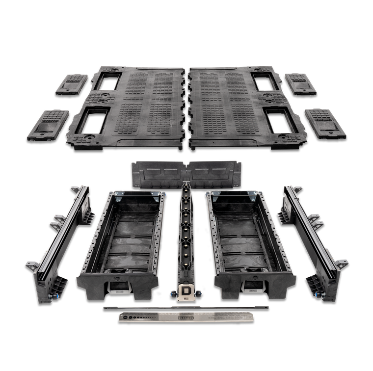 Get Organized with Decked Bed Drawer | 2000lb Load Capacity | Lateral Design | Adjustable Compartments