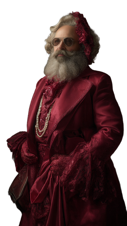 Karl Marx Drag Vinyl Car Decal Sticker – Waterproof & UV-Resistant 4.8533333333333335"
