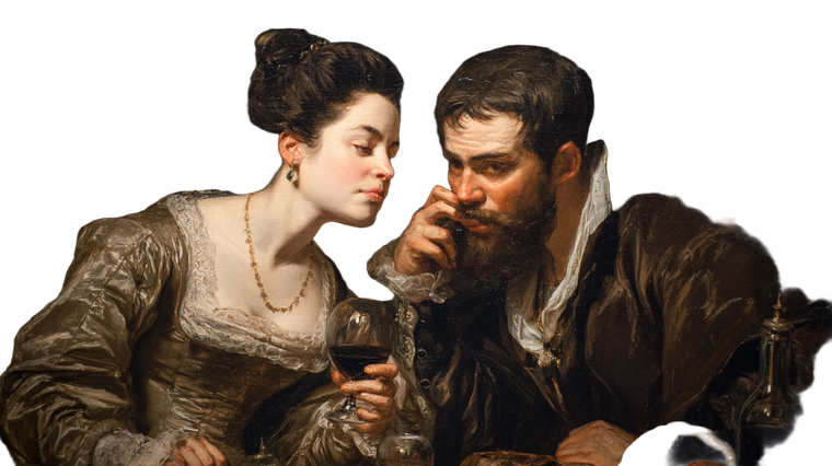 Baroque Poison Whisper Vinyl Car Decal Sticker – Waterproof & UV-Resistant 2.72"