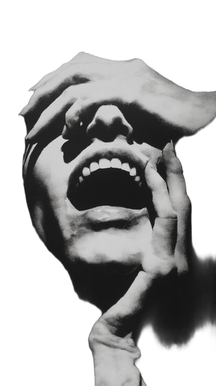 Surreal Mouth Hand Vinyl Car Decal Sticker – Waterproof & UV-Resistant 4.8533333333333335"