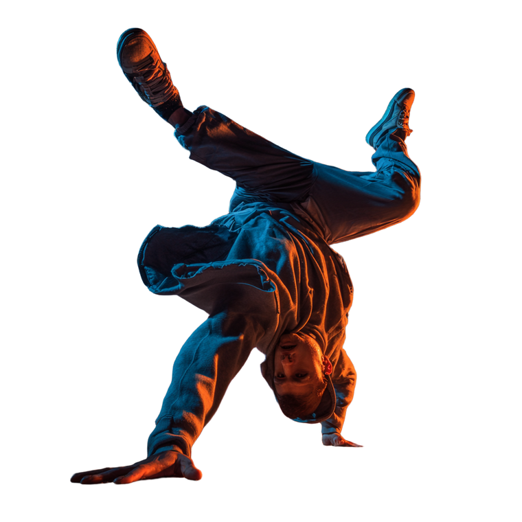 Breakdancer Headspin Vinyl Car Decal Sticker – Waterproof & UV-Resistant 3.4133333333333336"