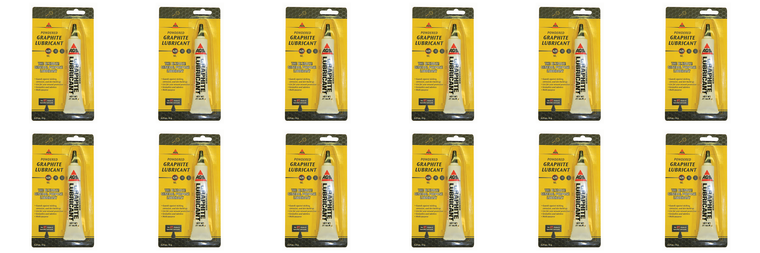 12x Superior Graphite Lubricant | All-Purpose Protection for Precision Instruments & Tools | Dry Powder, Odorless, Non-Toxic | 21oz Tube