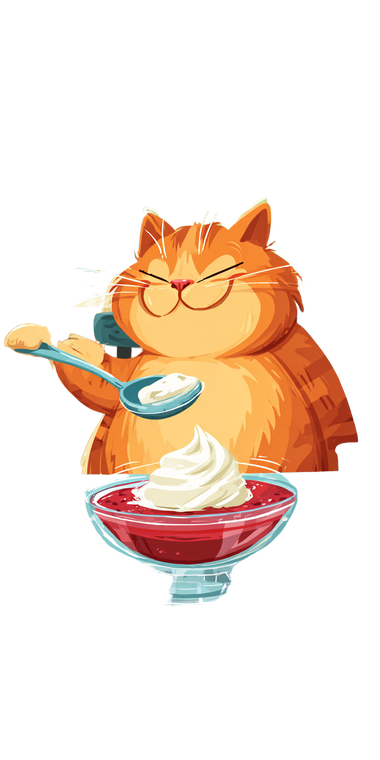 Matroskin Cat Eating Vinyl Car Decal Sticker – Waterproof & UV-Resistant 5.12"