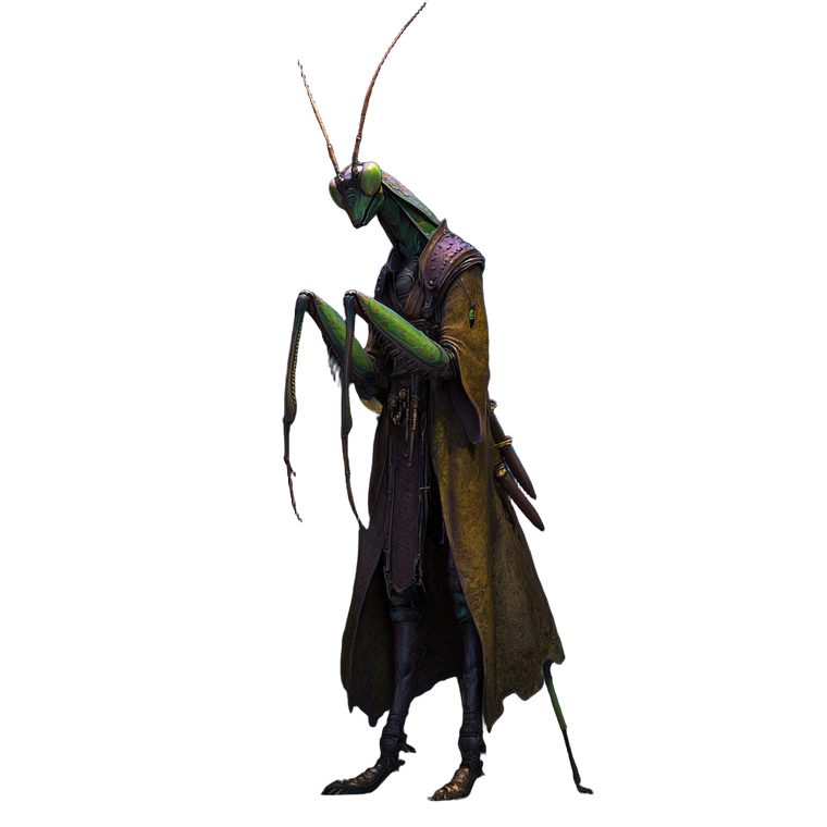 Intergalactic Mantis Hunter V3 Vinyl Car Decal Sticker – Waterproof & UV-Resistant 3.4133333333333336"