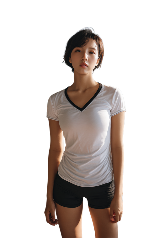 Athletic Woman Posing V3 Vinyl Car Decal Sticker – Waterproof & UV-Resistant 4.4