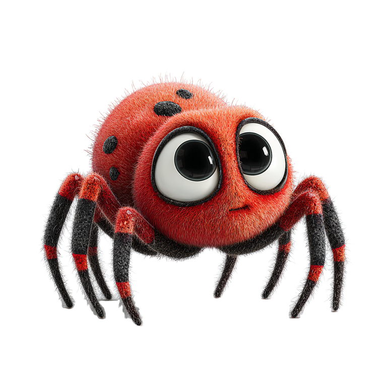 Cute Cgi Spider Vinyl Car Decal Sticker – Waterproof & UV-Resistant 6.826666666666667"