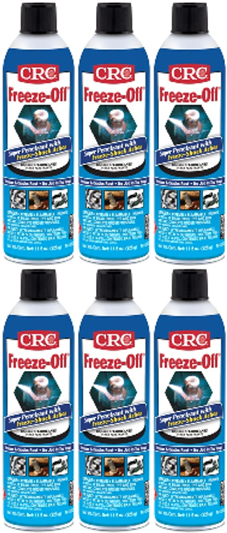 6x Super Freeze-Off Penetrating Oil | Quickly Thaws Rust, Fast Penetration | CRC Industries 11.5oz Aerosol
