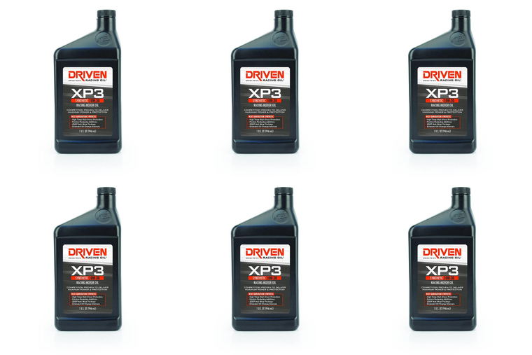 6x XP3 Series Synthetic Oil | SAE 10W30 | Racing Engines | 1 Quart Bottle