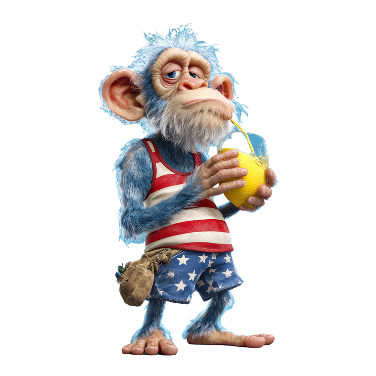 Sour Lemon Chimp Vinyl Car Decal Sticker – Waterproof & UV-Resistant 6.826666666666667"