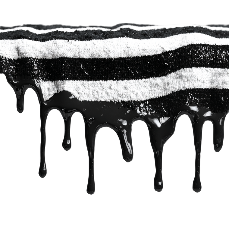 Melting Striped Cloth Vinyl Car Decal Sticker – Waterproof & UV-Resistant 3.4133333333333336"