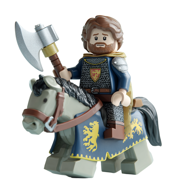 Lego Robert The Bruce Vinyl Car Decal Sticker – Waterproof & UV-Resistant 3.4133333333333336"