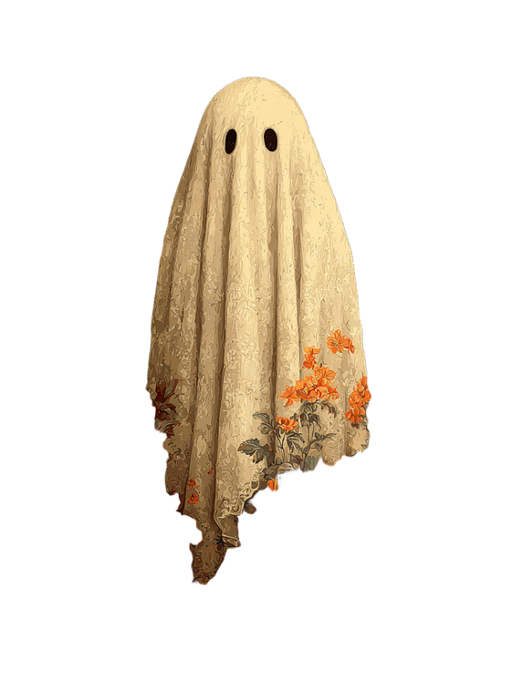 Vintage Sheet Ghost V5 Vinyl Car Decal Sticker – Waterproof & UV-Resistant 4.1066666666666665"