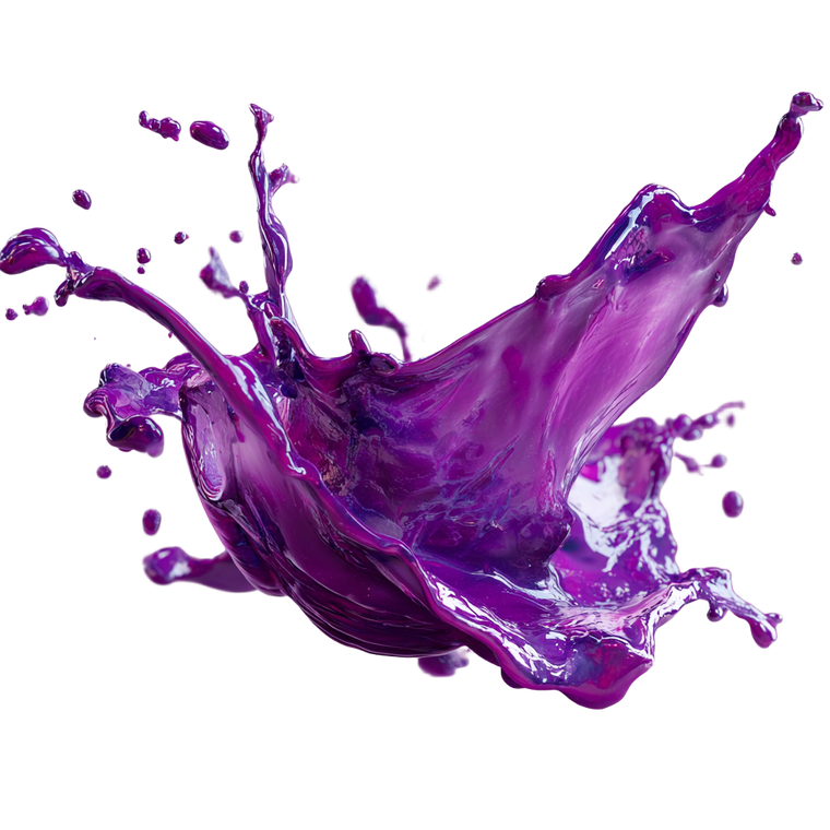 Purple Liquid Splash Vinyl Car Decal Sticker – Waterproof & UV-Resistant 3.4133333333333336"