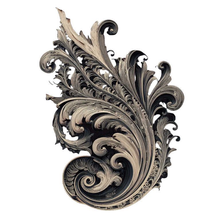 Gothic Filigree Vinyl Car Decal Sticker – Waterproof & UV-Resistant 3.4133333333333336"