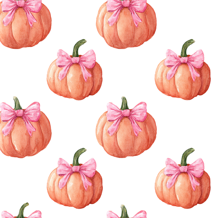 Pumpkins With Bows Vinyl Car Decal Sticker – Waterproof & UV-Resistant 3.4133333333333336"