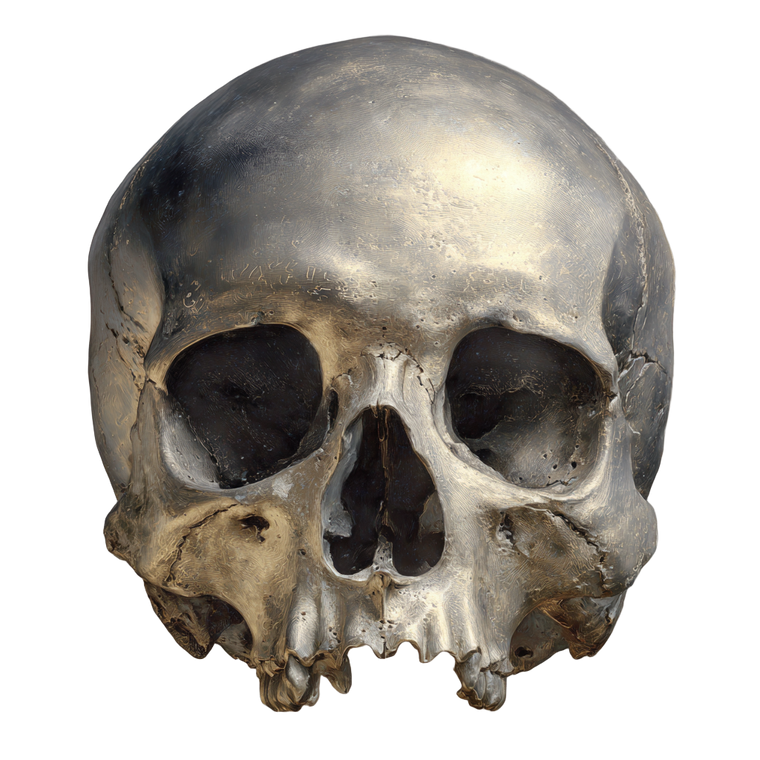 Metallic Skull Painting Vinyl Car Decal Sticker – Waterproof & UV-Resistant 3.4133333333333336"