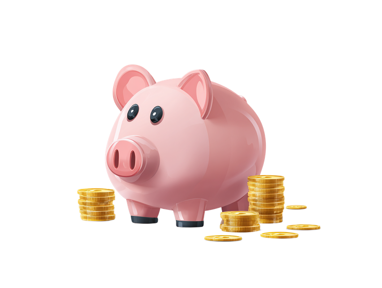Piggy Bank V4 Vinyl Car Decal Sticker – Waterproof & UV-Resistant 3.0933333333333333"