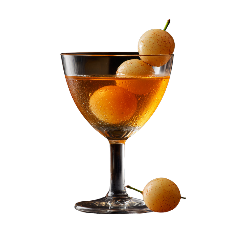 Longan Cocktail Glass Vinyl Car Decal Sticker – Waterproof & UV-Resistant 3.4133333333333336"