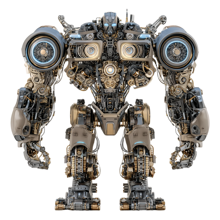 Futuristic Robot V24 Vinyl Car Decal Sticker – Waterproof & UV-Resistant 6.826666666666667"