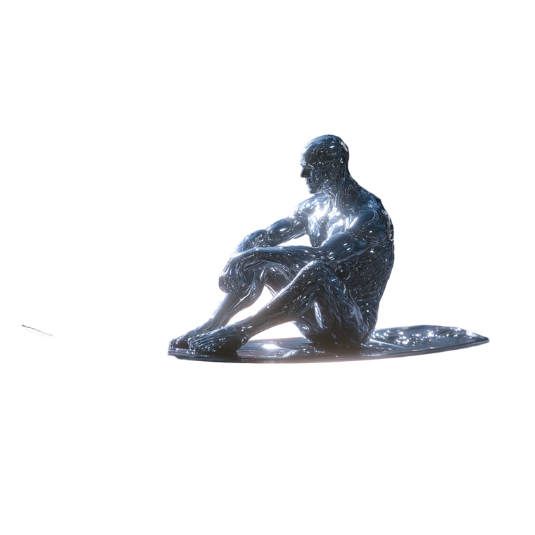 Silver Surfer Cosmos Vinyl Car Decal Sticker – Waterproof & UV-Resistant 3.4133333333333336"