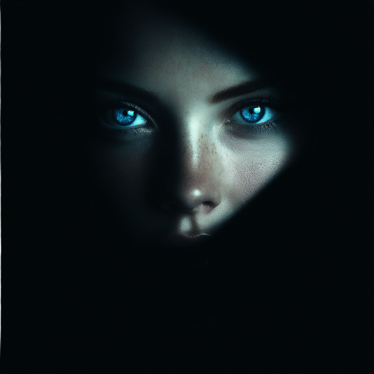 Woman'S Blue Eyes Vinyl Car Decal Sticker – Waterproof & UV-Resistant 3.4133333333333336"