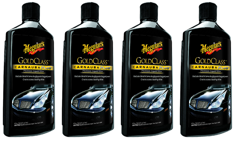 4x Meguiar's Gold Class Carnauba Liquid Car Wax | Deep Reflections, Brilliant Shine