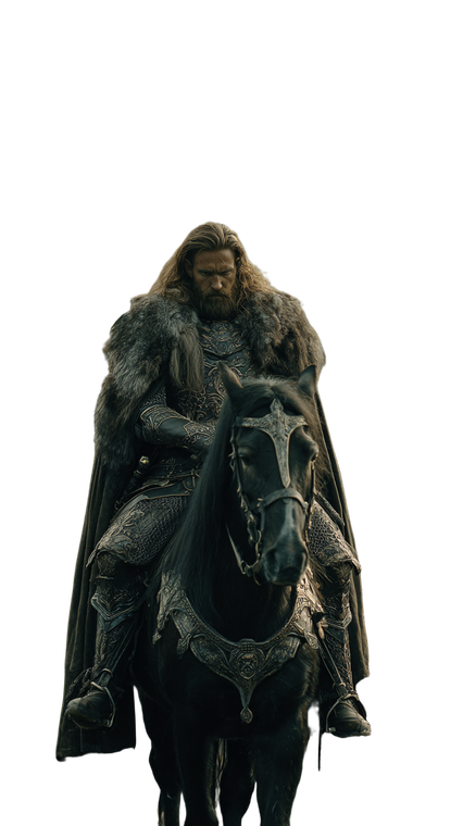 Medieval Commander On Horseback Vinyl Car Decal Sticker – Waterproof & UV-Resistant 9.706666666666667"