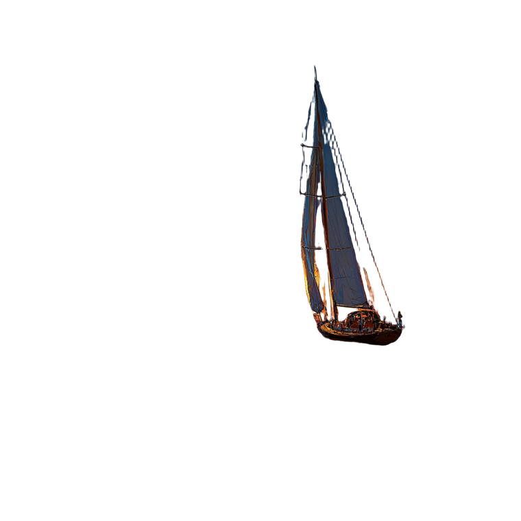 Sailboat At Dusk Vinyl Car Decal Sticker – Waterproof & UV-Resistant 3.4133333333333336"