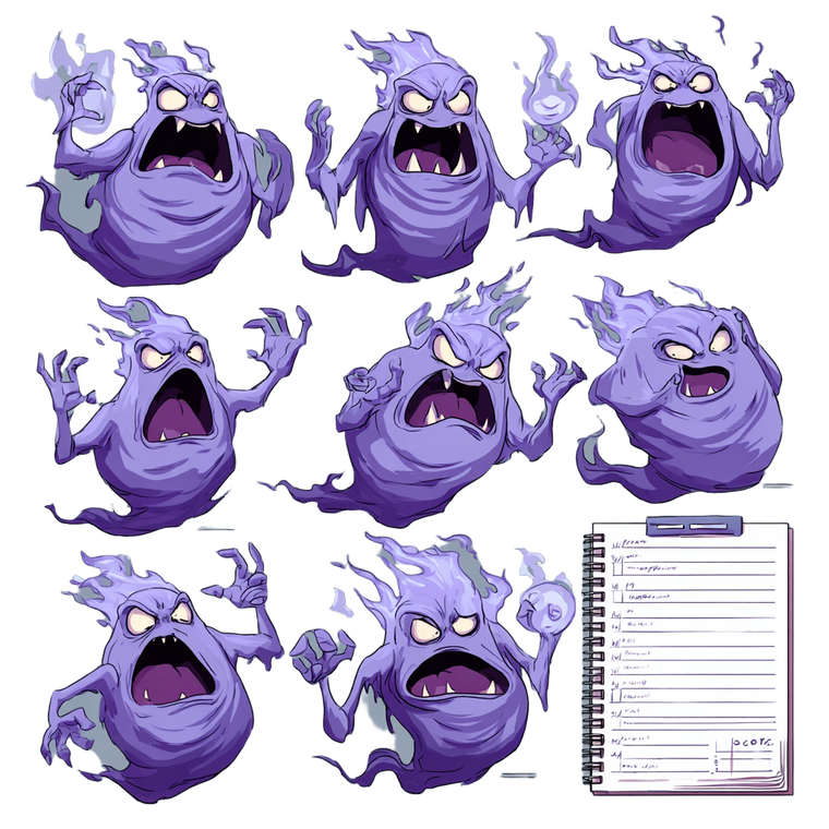 Scary Ghost Expressions Vinyl Car Decal Sticker – Waterproof & UV-Resistant 6.826666666666667"