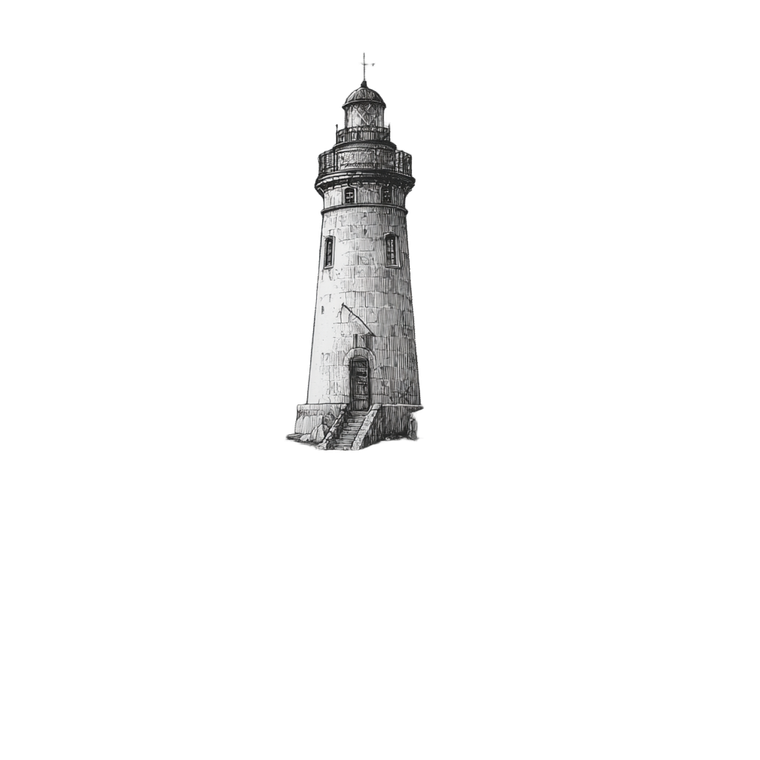 Lighthouse And Sailboat Vinyl Car Decal Sticker – Waterproof & UV-Resistant 3.4133333333333336"