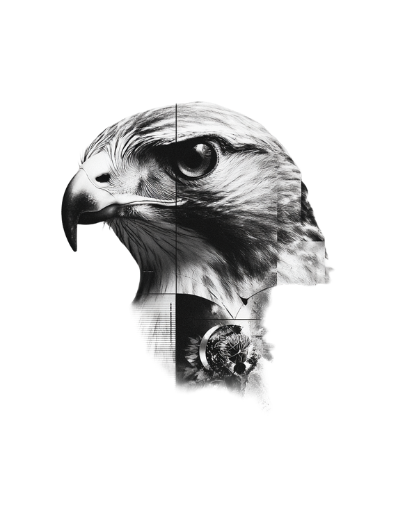 Hawk V2 Vinyl Car Decal Sticker – Waterproof & UV-Resistant 8.213333333333333"