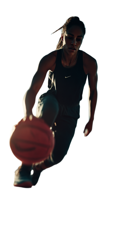 Basketball Player Dribbling V6 Vinyl Car Decal Sticker – Waterproof & UV-Resistant 9.706666666666667"