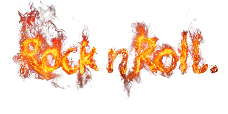 Fiery Rock'N'Roll Letters Vinyl Car Decal Sticker – Waterproof & UV-Resistant 2.56"