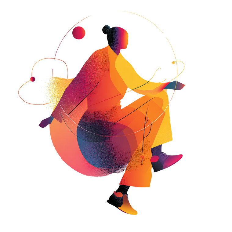 Stylized Conductor Figure Vinyl Car Decal Sticker – Waterproof & UV-Resistant 3.4133333333333336"