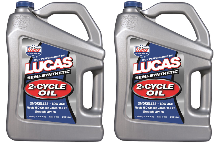 2x Lucas Oil 1 Gallon | Semi-Synthetic Racing Oil | Prevents Carbon Deposits