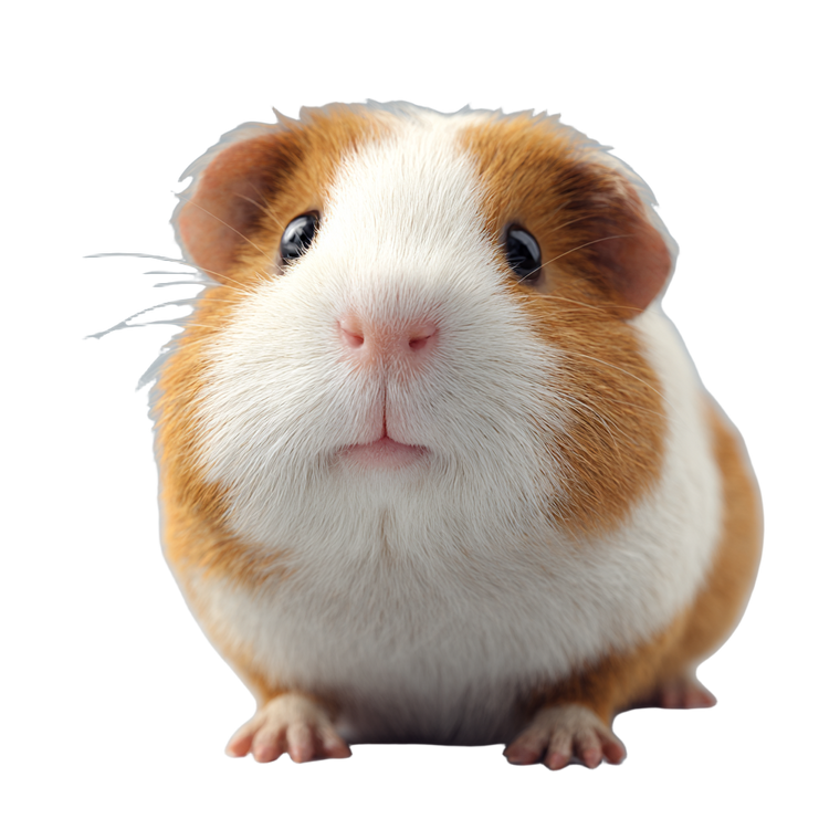 Friendly Guinea Pig Vinyl Car Decal Sticker – Waterproof & UV-Resistant 3.4133333333333336"
